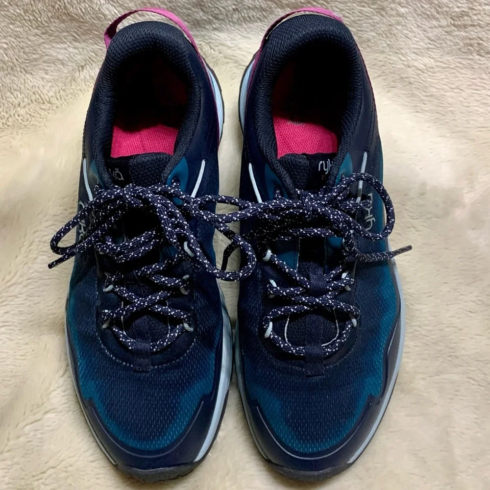 Ryka premium Trek walking/hiking/trail shoes leather/fabric/faux leather 9 wide - Picture 7 of 10